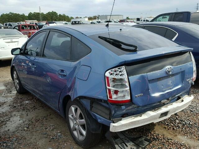 JTDKB20U777620315 - 2007 TOYOTA PRIUS BLUE photo 3