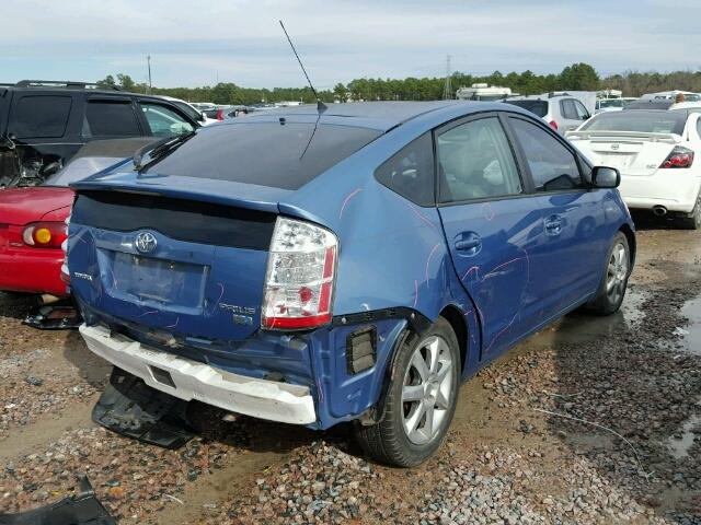 JTDKB20U777620315 - 2007 TOYOTA PRIUS BLUE photo 4