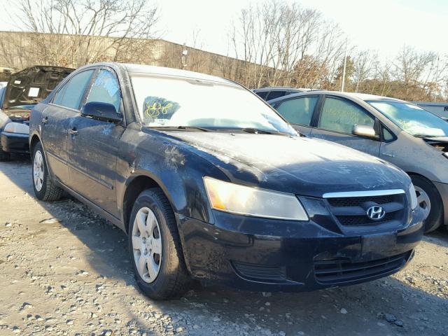 5NPET46C46H129585 - 2006 HYUNDAI SONATA GL BLACK photo 1