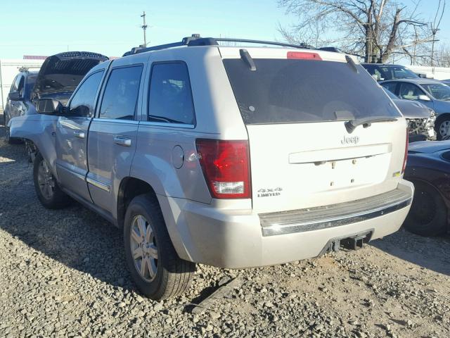 1J8HR58N28C128314 - 2008 JEEP GRAND CHER SILVER photo 3