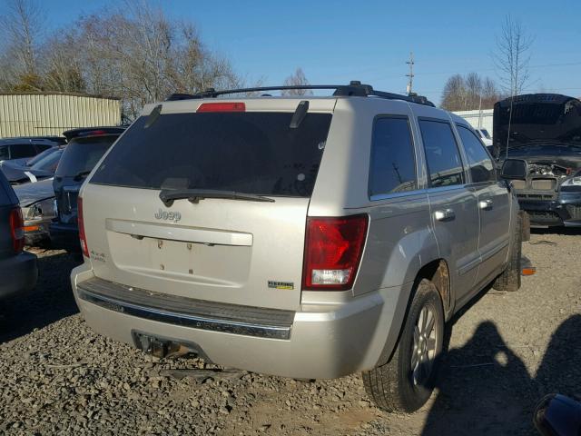 1J8HR58N28C128314 - 2008 JEEP GRAND CHER SILVER photo 4