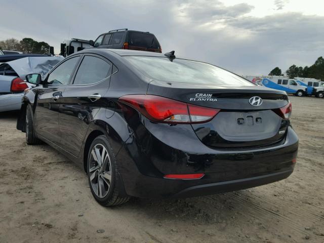 KMHDH4AE1GU606322 - 2016 HYUNDAI ELANTRA SE BLACK photo 3