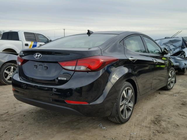 KMHDH4AE1GU606322 - 2016 HYUNDAI ELANTRA SE BLACK photo 4