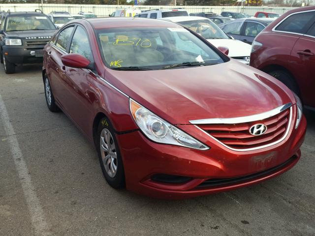 5NPEB4AC3BH031698 - 2011 HYUNDAI SONATA GLS RED photo 1