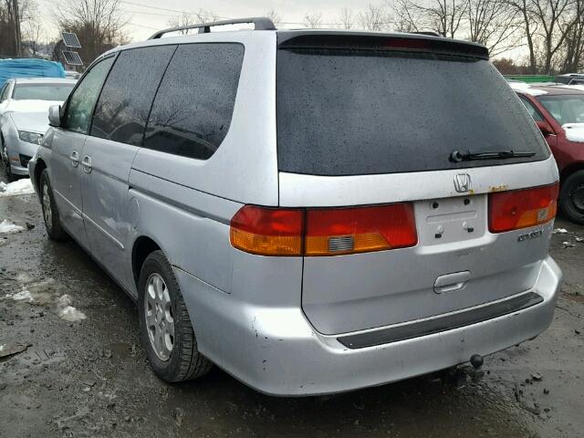 2HKRL18952H533393 - 2002 HONDA ODYSSEY EX GRAY photo 3