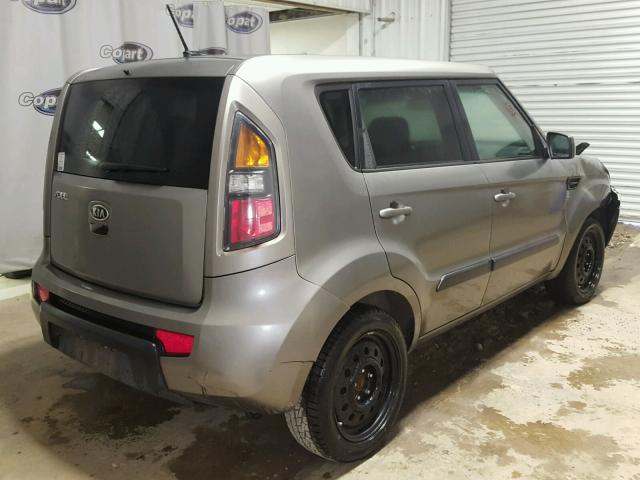 KNDJT2A24B7220453 - 2011 KIA SOUL + GRAY photo 4