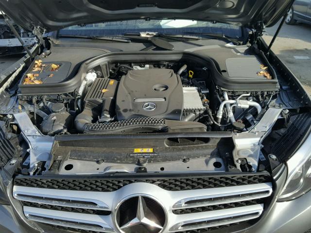 WDC0G4KB4JV017853 - 2018 MERCEDES-BENZ GLC 300 4M GRAY photo 7