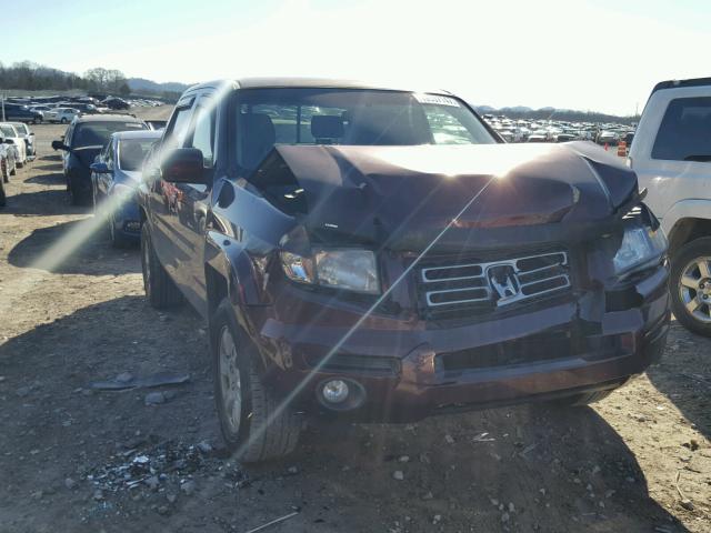 2HJYK16417H543176 - 2007 HONDA RIDGELINE BURGUNDY photo 1