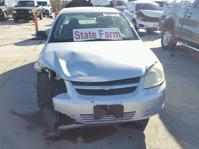 1G1AK55FX77373095 - 2007 CHEVROLET COBALT LS SILVER photo 9