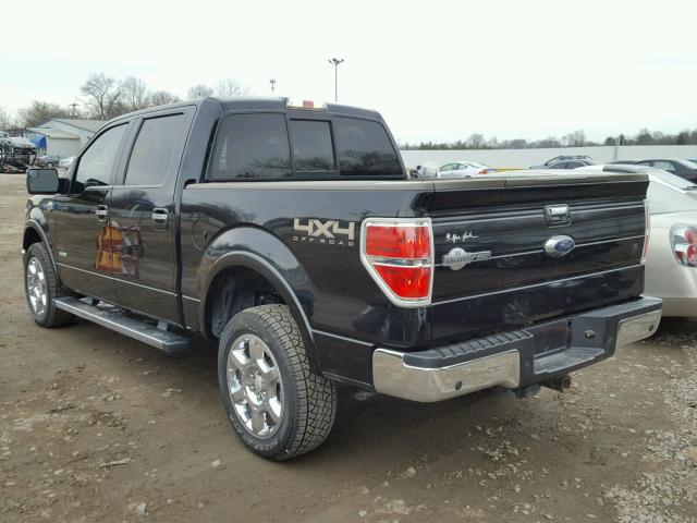 1FTFW1ETXEKF20459 - 2014 FORD F150 SUPER BLACK photo 3