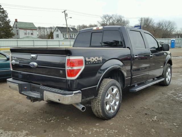 1FTFW1ETXEKF20459 - 2014 FORD F150 SUPER BLACK photo 4