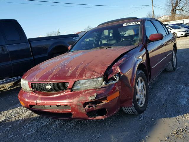 JN1CA21D8TT111330 - 1996 NISSAN MAXIMA GLE MAROON photo 2