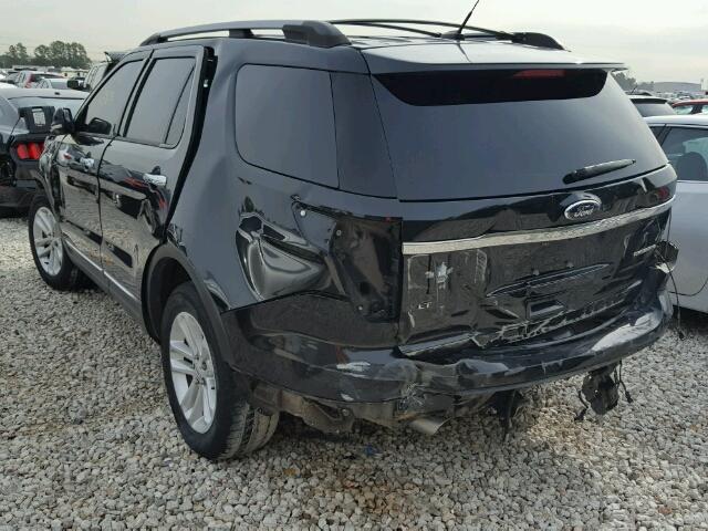 1FM5K7D8XEGB82745 - 2014 FORD EXPLORER X BLACK photo 3