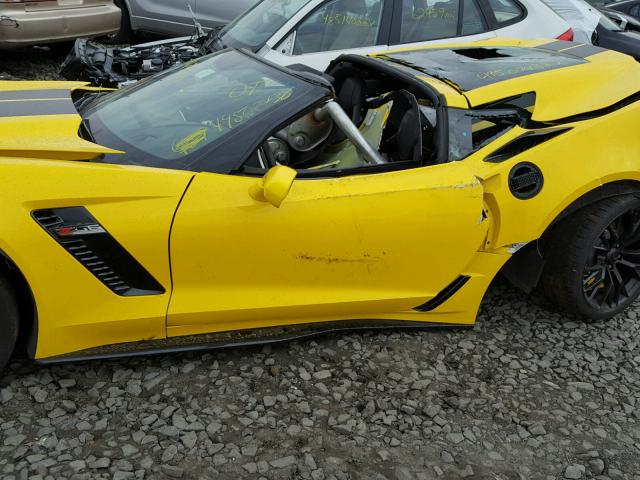 1G1YU2D60K5602011 - 2019 CHEVROLET CORVETTE Z YELLOW photo 10