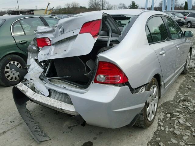 1HGFA16507L025300 - 2007 HONDA CIVIC LX SILVER photo 4