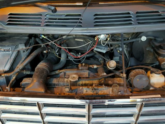 2B6HB21YXLK738456 - 1990 DODGE RAM VAN B2 GRAY photo 7