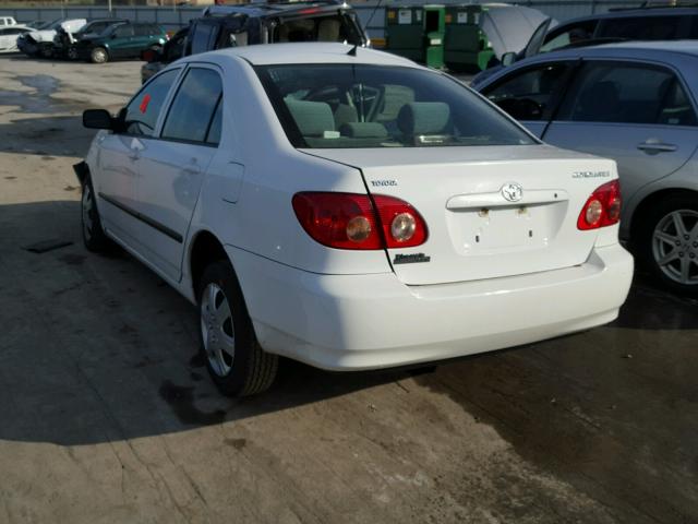 1NXBR32E95Z360386 - 2005 TOYOTA COROLLA CE WHITE photo 3