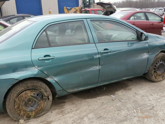 2T1BU4EE2AC515551 - 2010 TOYOTA COROLLA BA GREEN photo 9