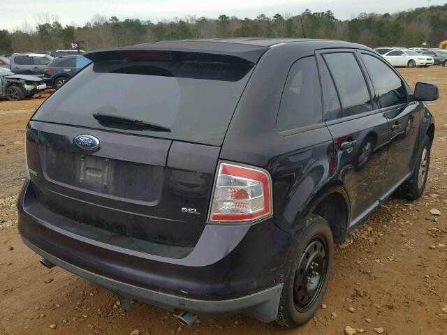 2FMDK38C77BB32320 - 2007 FORD EDGE SEL PURPLE photo 4