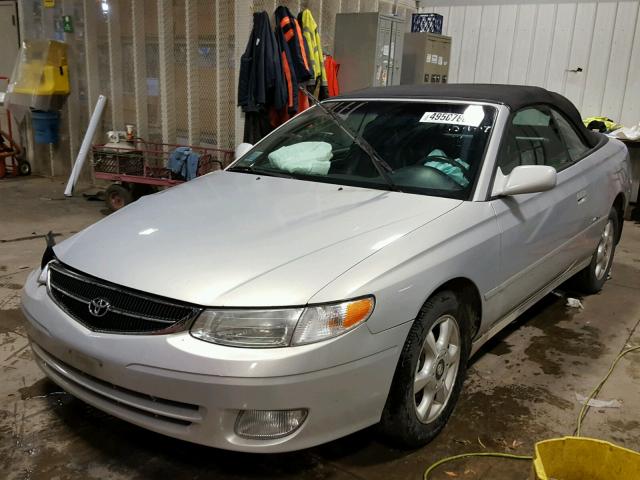 2T1FF22P11C426785 - 2001 TOYOTA CAMRY SOLA SILVER photo 2