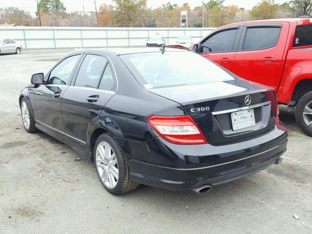 WDDGF54X09R083025 - 2009 MERCEDES-BENZ C 300 BLACK photo 3