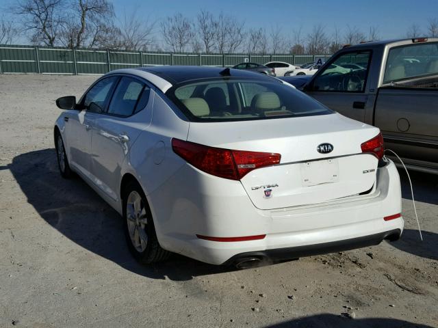 5XXGN4A79DG252286 - 2013 KIA OPTIMA EX WHITE photo 3