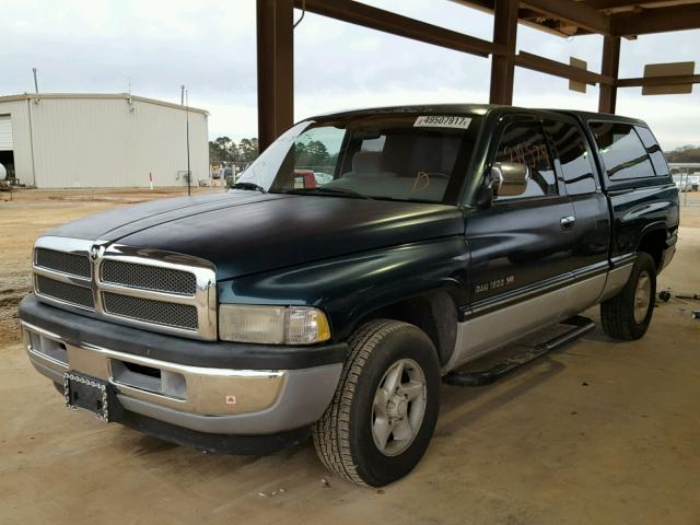 3B7HC13Y3TG179863 - 1996 DODGE RAM 1500 GREEN photo 2