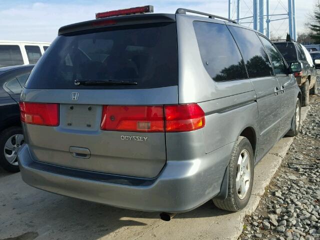 2HKRL1860YH579566 - 2000 HONDA ODYSSEY EX BLUE photo 4