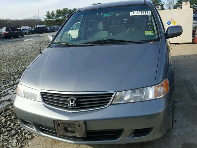 2HKRL1860YH579566 - 2000 HONDA ODYSSEY EX BLUE photo 9