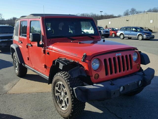 1C4BJWFGXDL578639 - 2013 JEEP WRANGLER U RED photo 1