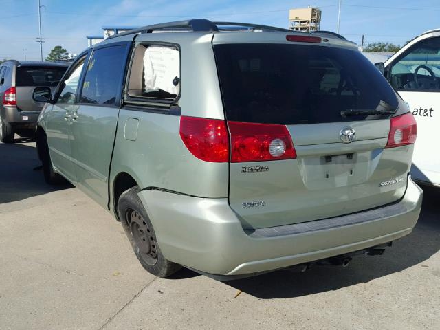 5TDZA23CX6S423003 - 2006 TOYOTA SIENNA CE GREEN photo 3