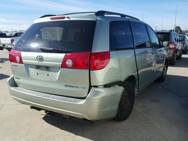 5TDZA23CX6S423003 - 2006 TOYOTA SIENNA CE GREEN photo 4