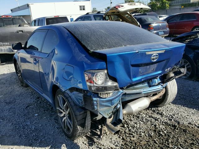 JTKJF5C72FJ004023 - 2015 TOYOTA SCION TC BLUE photo 3