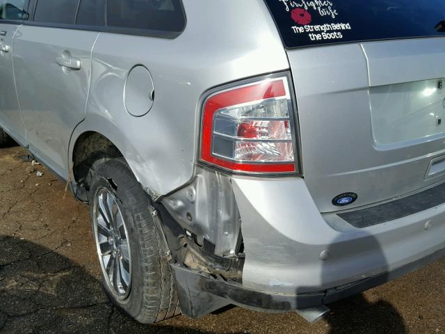 2FMDK38C99BA67697 - 2009 FORD EDGE SEL SILVER photo 9