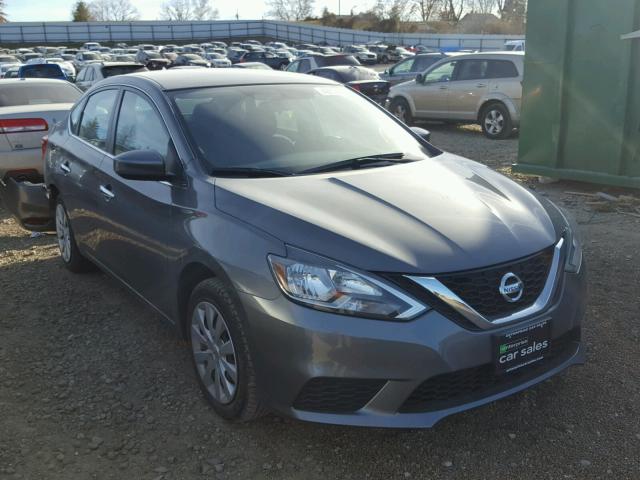 3N1AB7AP6GY266385 - 2016 NISSAN SENTRA S GRAY photo 1