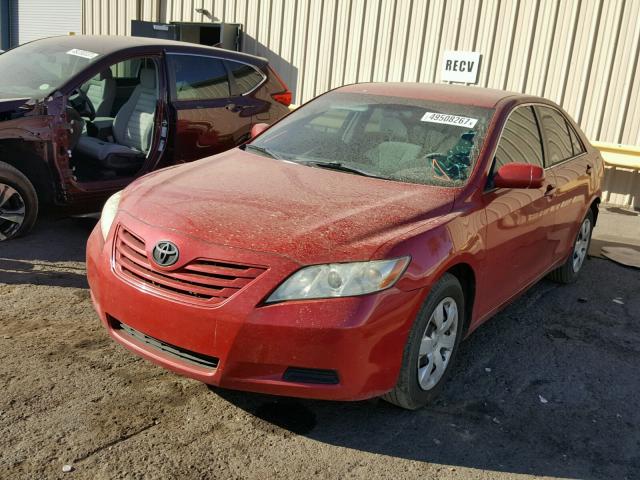 4T1BE46K39U271968 - 2009 TOYOTA CAMRY BASE RED photo 2