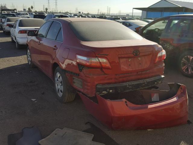 4T1BE46K39U271968 - 2009 TOYOTA CAMRY BASE RED photo 3