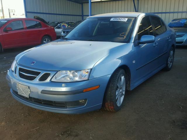 YS3FD49Y871109253 - 2007 SAAB 9-3 2.0T BLUE photo 2