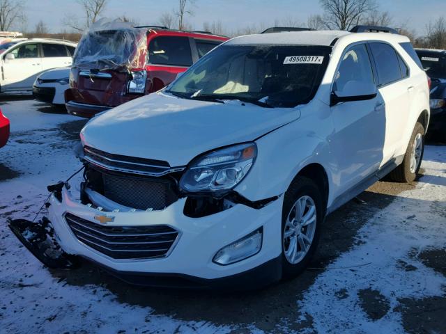 2GNALCEK7H1571788 - 2017 CHEVROLET EQUINOX LT WHITE photo 2