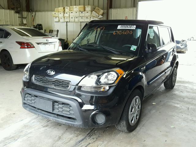 KNDJT2A52D7633680 - 2013 KIA SOUL BLACK photo 2