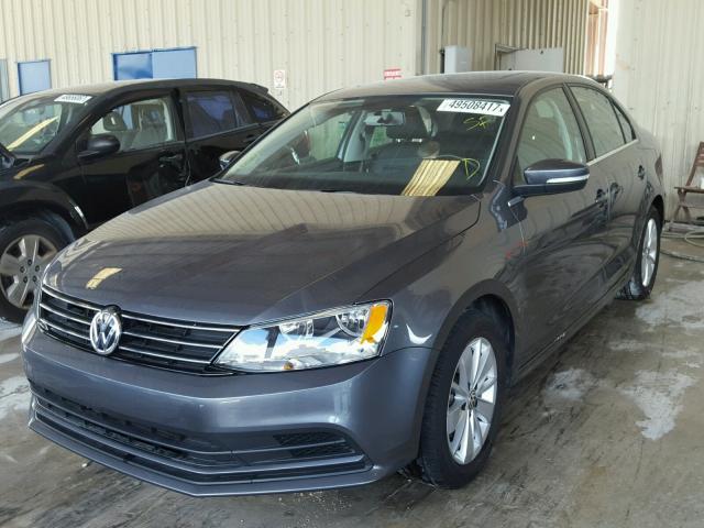 3VWD67AJ6GM244692 - 2016 VOLKSWAGEN JETTA SE CHARCOAL photo 2