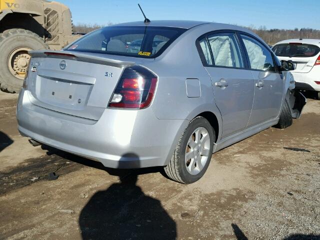 3N1AB6AP7CL710245 - 2012 NISSAN SENTRA 2.0 SILVER photo 4