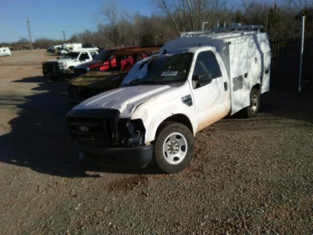 1FDWF305X8EE37570 - 2008 FORD F350 SRW S WHITE photo 2