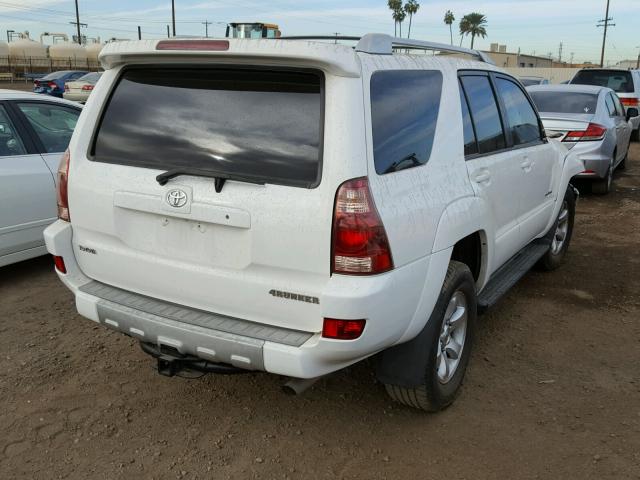 JTEZT14R340017163 - 2004 TOYOTA 4RUNNER SR WHITE photo 4