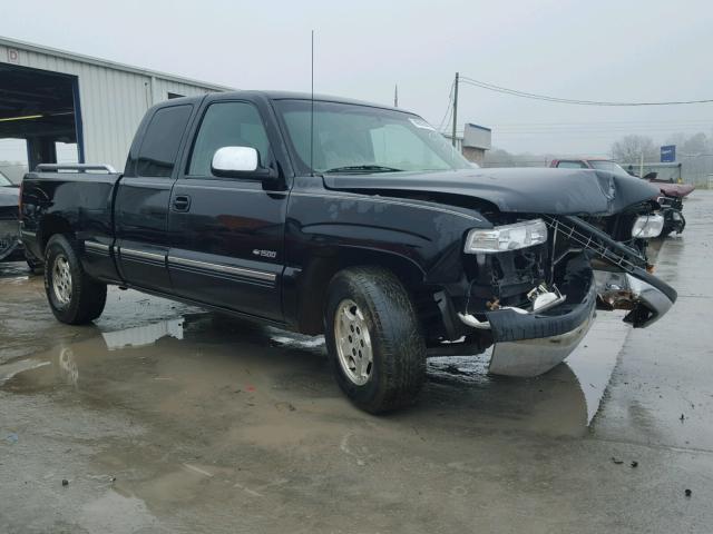 2GCEC19T111104888 - 2001 CHEVROLET SILVERADO BLACK photo 1