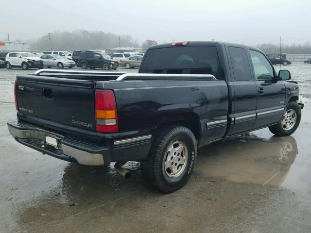 2GCEC19T111104888 - 2001 CHEVROLET SILVERADO BLACK photo 4