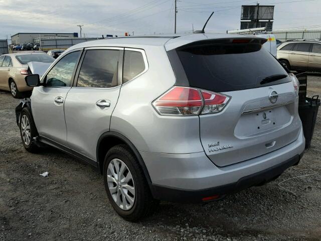 KNMAT2MT9FP528700 - 2015 NISSAN ROGUE S SILVER photo 3