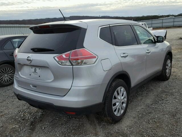 KNMAT2MT9FP528700 - 2015 NISSAN ROGUE S SILVER photo 4