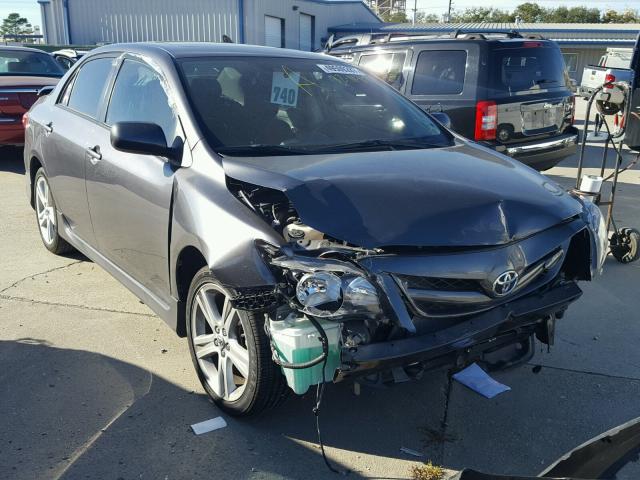 5YFBU4EE8DP212343 - 2013 TOYOTA COROLLA BA GRAY photo 1