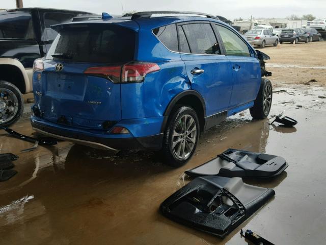 JTMYFREV8HD101706 - 2017 TOYOTA RAV4 LIMIT BLUE photo 4